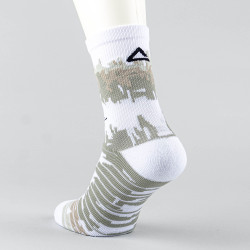 Basketbalové ponožky Peak Wiggins Basketbal Socks White/Grey