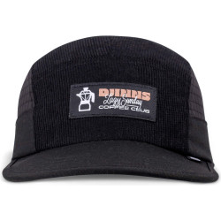 DJINN'S 5 Panel Soft Flat Cap Sunday Coffee Cord Black