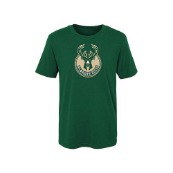 Outer Stuff Nba Primary Logo Ss Tee Milwaukee Bucks Green