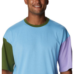 Columbia Deschutes Valley™ Short Sleeve Tee Vista Blue / Pesto / Frosted Purple