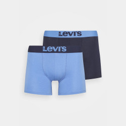 Levis Men Sprtswr Logo Boxer Brief 2P Blue Combo