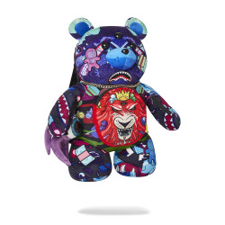 Sprayground Astro Twilight Moneybear Teddybear Backpack Purple