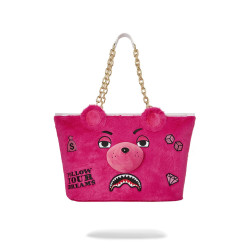 Sprayground Plush Moneybear Tote (Pink) Pink