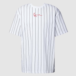 Pánske tričko Karl Kani KK Small Signature Pinstripe Tee biele