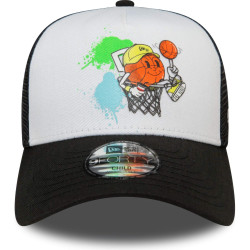 Šiltovka so sieťkou New Era 940K Af Trucker Child New Era Basketball Mascot Black A-Frame Trucker Cap čierna