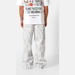 Baggy nohavice Sixth June CAMO Baggy Pants sivé