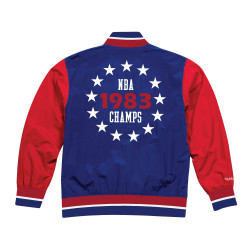 Mitchell & Ness Team History Warm Up Jacket 2.0 Philadelphia 76Ers Blue/Red