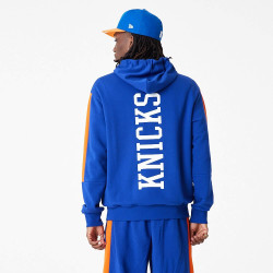 New Era NBA New York Knicks NBA Colour Block Blue Pullover Hoodie Blue