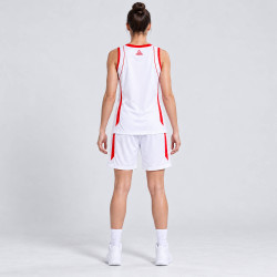 Dámska basketbalová súprava PEAK Basketball Uniform bielo-červená