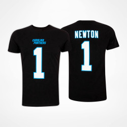 Fanatics Nfl Iconic Name & Number Graphic T-Shirt Carolina Panthers Black