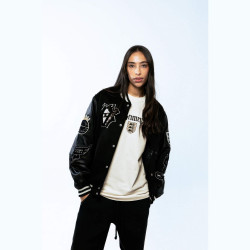 Grimey Wear Saoirse Baseball Jacket Black