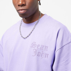 Sean John SJ Old English Logo Yacht Club Tee lilac