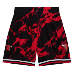 Mitchell & Ness NBA TEAM MARBLE SWINGMAN SHORTS CHICAGO BULLS BLACK