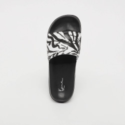 Karl Kani Signature Zebra Pool Slides black/white