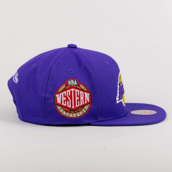 Mitchell & Ness NBA Conference Patch Snapback Los Angeles Lakers Purple