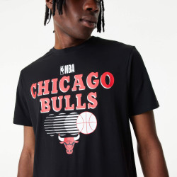 Tričko New Era Chicago Bulls NBA Team Graphic Black T-Shirt čierne