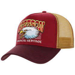 Stetson Trucker Cap Eagle Head burgundy/red