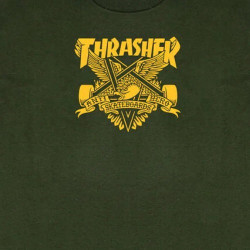 Thrasher X Antihero Eaglegram T-Shirt Forest Green