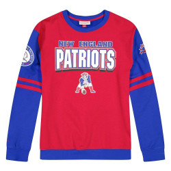Mitchell & Ness NFL All Over Crew 2.0 NEW ENGLAND PATRIOTS Scarlet