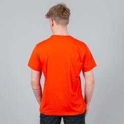 Peak Play For Heart Round Neck T-Shirt Bright Orange