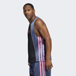 Adidas Men Worldwide Hoops Creator 365 Tank Top Black/Blue
