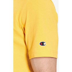 Champion Knitted Logo Crewneck T-Shirt Yellow