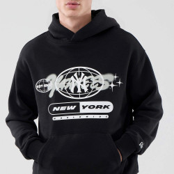 Mikina NEW ERA New York Yankees MLB Logo Graphic Black Oversized Pullover Hoodie čierna