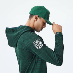 New Era Mikina Nfl Engineered Half Zip Green Bay Packers Green