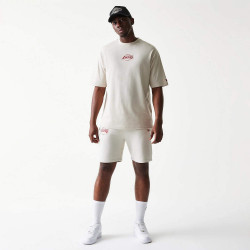 Tričko New Era Los Angeles Lakers NBA League Essential Cream Oversized T-Shirt krémovo-biele