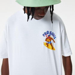 New Era NFL Retro Graphic Pro Bowl Logo Oversized T-Shirt White