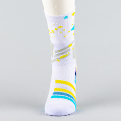 Peak Wiggins Matching Basketball Socks White