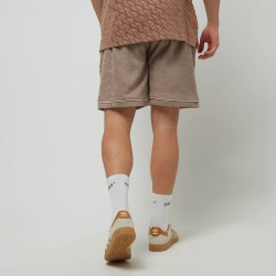 Sean John SJ Old English Initials Frottee Shorts light brown/off-white