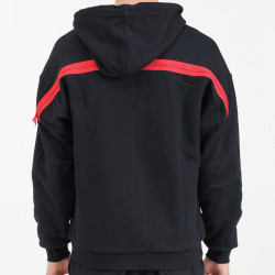 Sprayground Hidden In The Zipper Shark Fullzip Hoodie Black