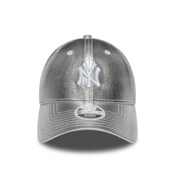 Dámska šiltovka New Era New York Yankees Womens MLB Metallic Silver 9FORTY Adjustable Cap strieborná