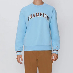 Champion Bookstore Heavy Fleece Sweatshirt Light Blue