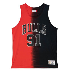 Mitchell & Ness NBA Tie Dye Cotton N&N Tank CHICAGO BULLS DENNIS RODMAN BLACK / RED