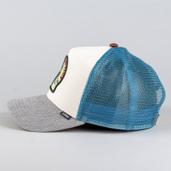 DJINN'S Trucker Cap HFT DNC Frog White/Grey/Blue