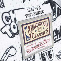 Mitchell & Ness NBA Doodle Swingman Jersey CHICAGO BULLS TONI KUKOC PATTERN / WHITE