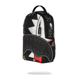 Sprayground Punk Rock Shark - Soho Soundsystem Backpack Black