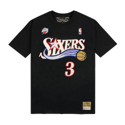 Mitchell & Ness Name & Number Traditional Tee - Allen Iverson Philadelphia 76Ers Black