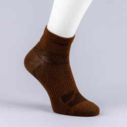 Peak Medium Cut Socks Dk.Coffee