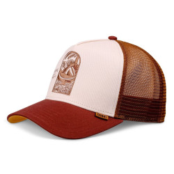 DJINN'S Trucker Cap HFT Bathing Girl Crème/Brown