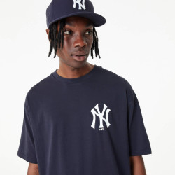 Tričko New Era New York Yankees MLB Team Graphic Blue Oversized T-Shirt tmavomodré