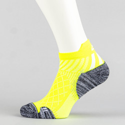 Pánske bežecké členkové ponožky PEAK Running Socks neónovo žlté