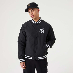 NEW ERA New York Yankees MLB Team Logo Black Bomber Jacket Black