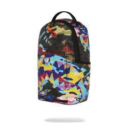 Sprayground Backpack Sliced And Diced Camo Backpack Blue Multi