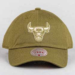 Šiltovka Mitchell & Ness NBA Fashion Basic Strapback Chicago Bulls olivová