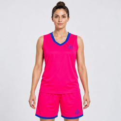 Dámska basketbalová súprava PEAK Basketball Uniform ružovo-modrá