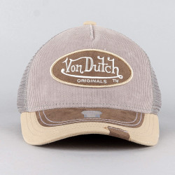 Von Dutch Originals Trucker Ottawa Oval Patch Cord/Imi Suede Grey/Grey