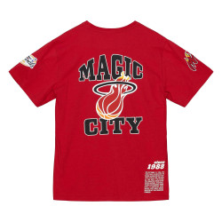 Mitchell & Ness Team Origins S/S Top Miami Heat Scarlet